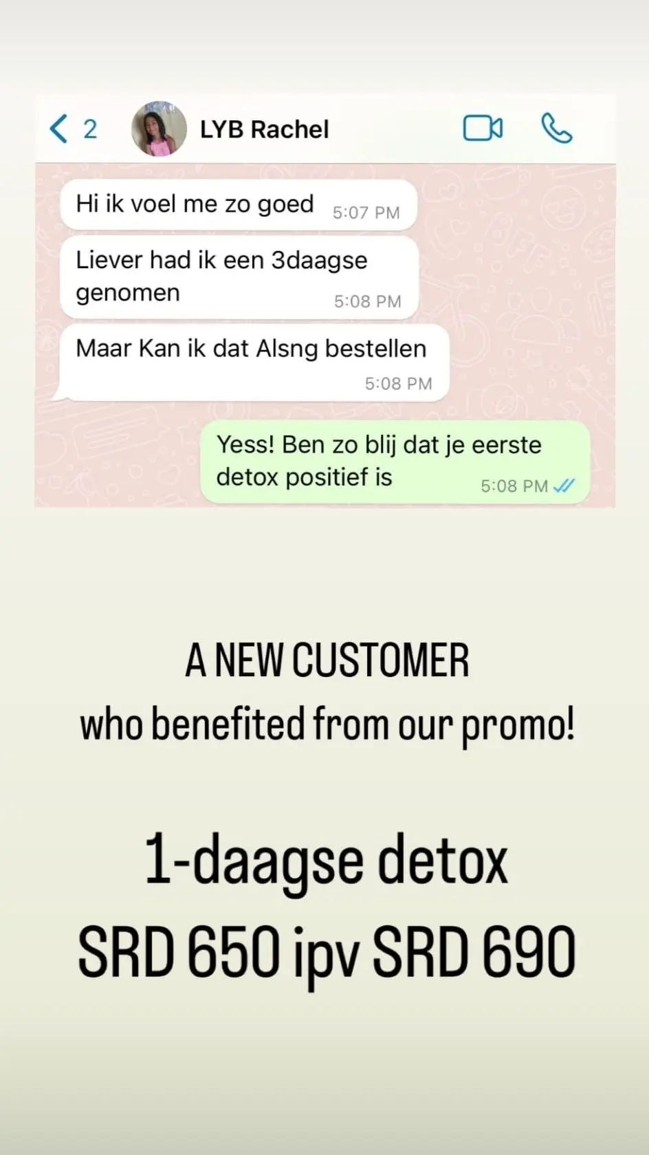 Klantbeoordeling gezonde smoothies Suriname